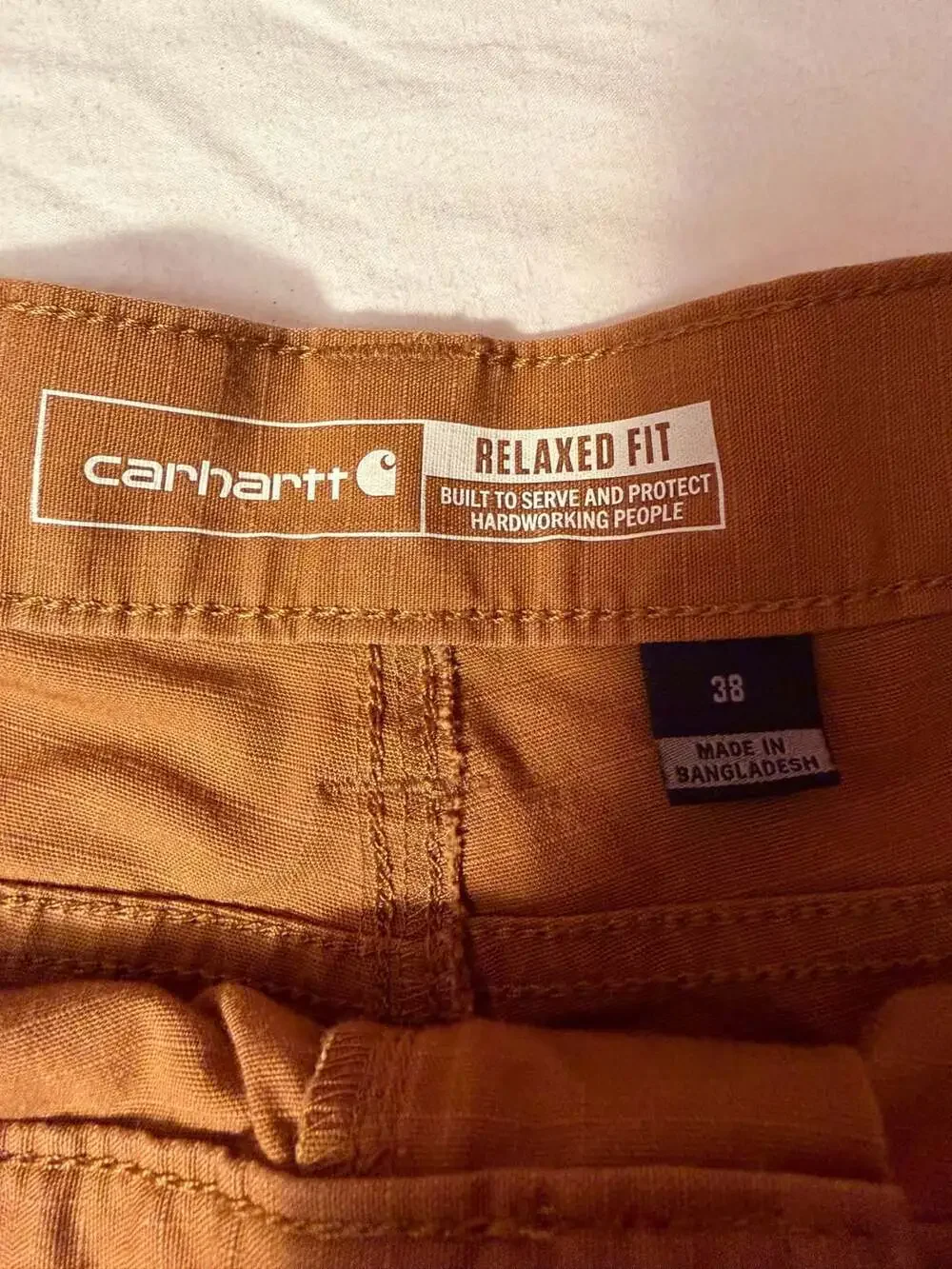 Carhartt Relaxed Fit Ripstop Cargo Shorts Brown 38